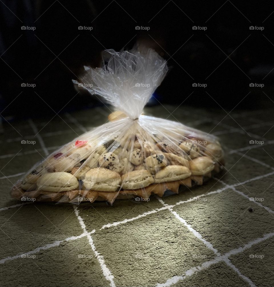 Mixed pastries with soft drink