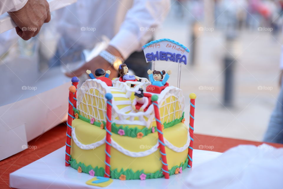 roller coaster birthday cake