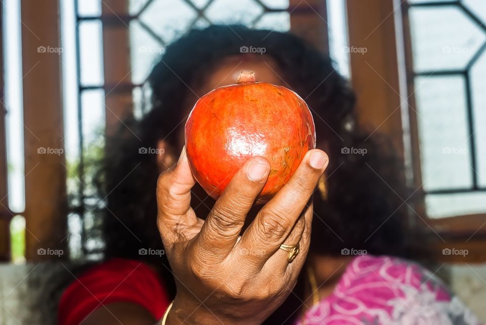 holding food 