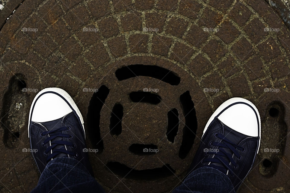 From where I stand ... sewer cover