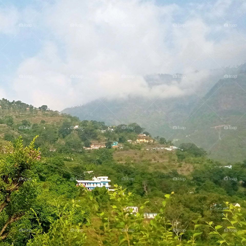 Clouds hanging over my village