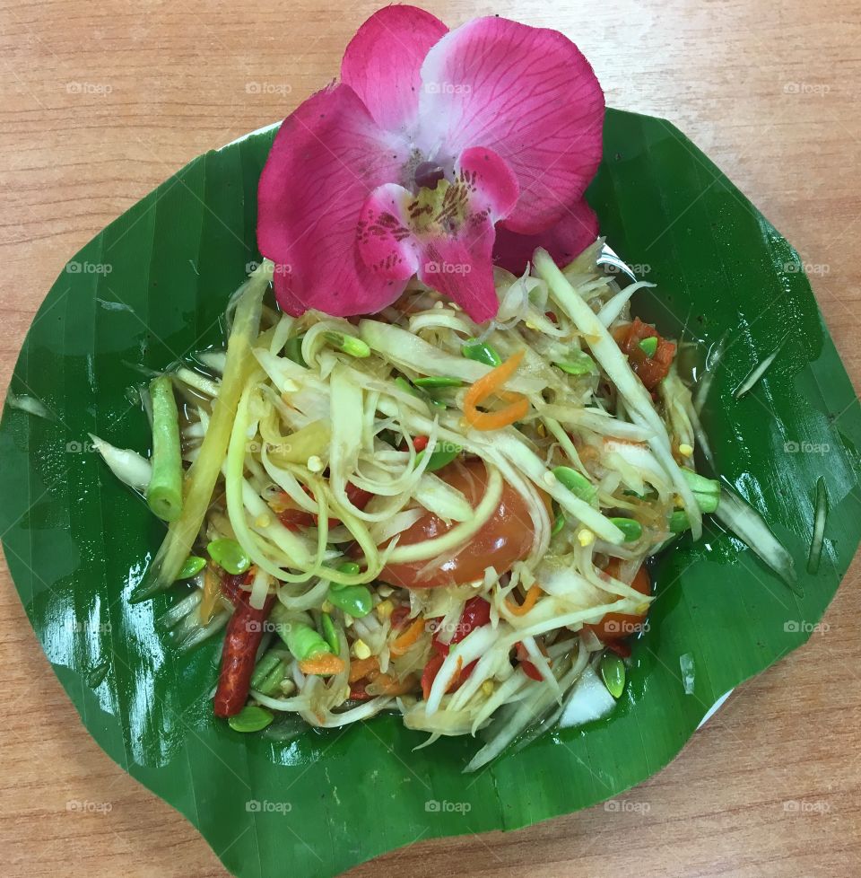 Papaya salad ,thai food