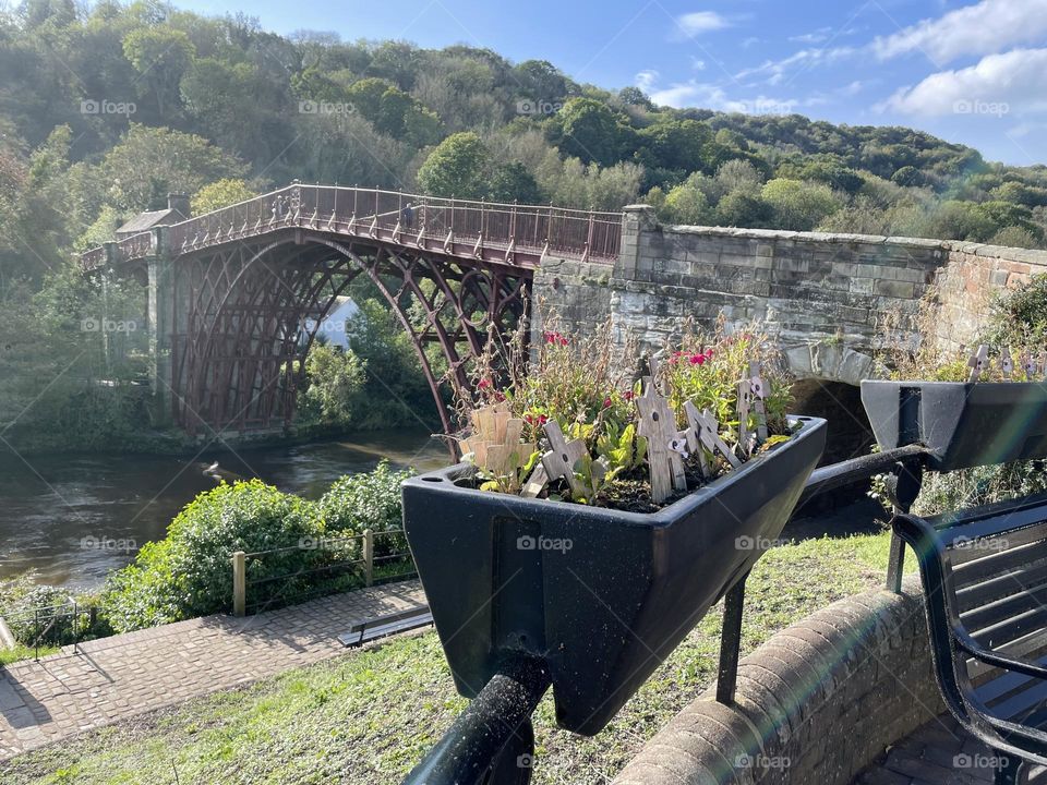 Ironbridge in delightful Autumnal weather 