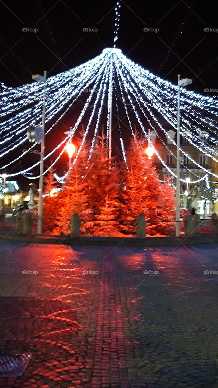 place Morny at christmas time in Deauville