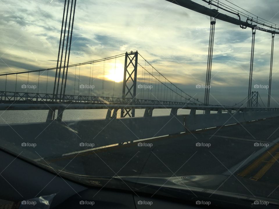 Sunset Over the Bridge 