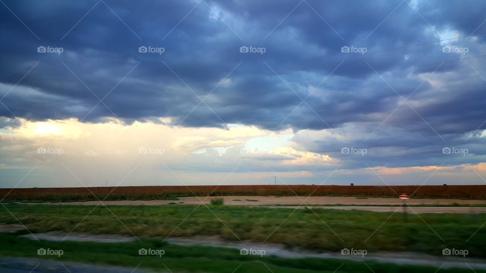 Scenic view of rain clouds