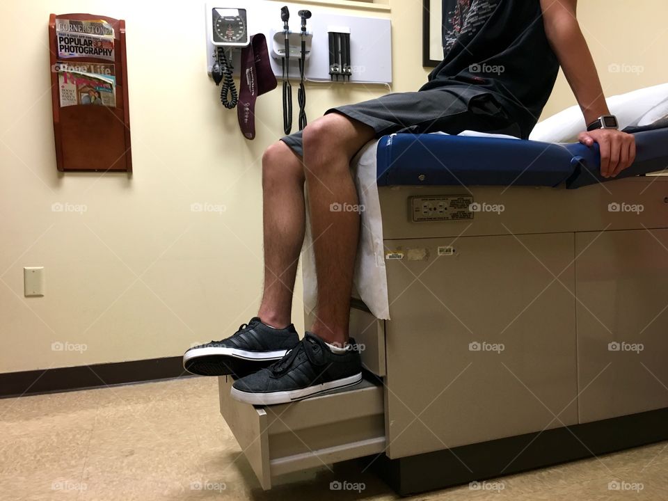 At the doctors office