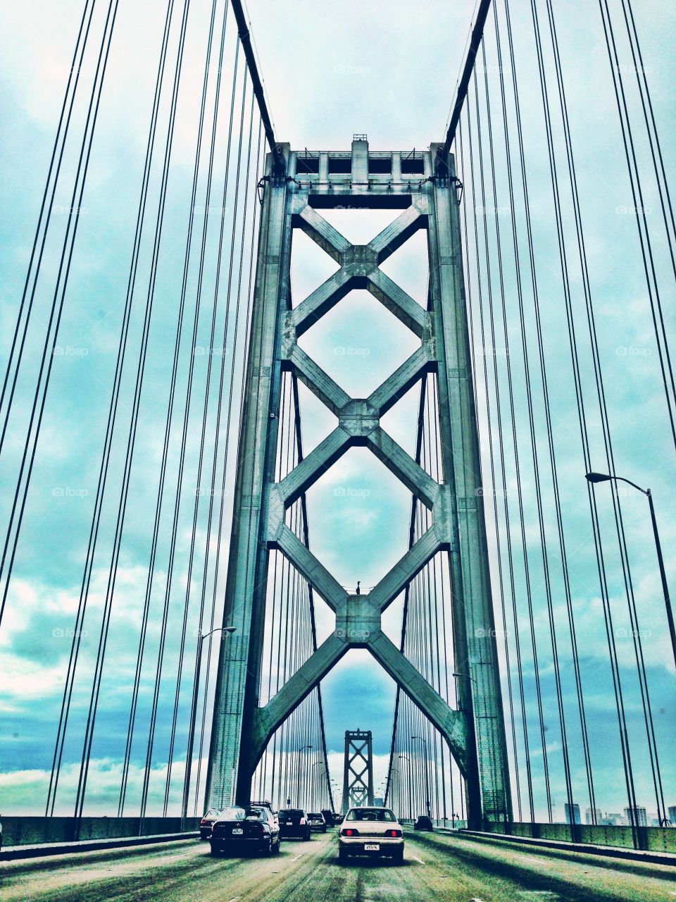 Bay bridge in San Francisco 