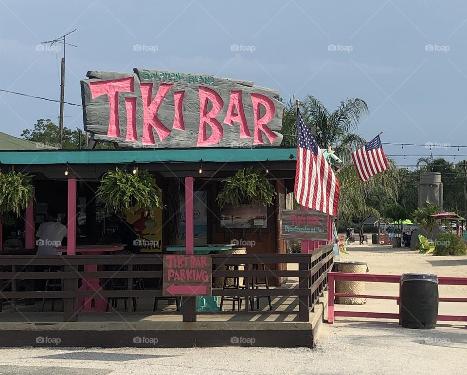 Tiki Bar at Solomons Island, Maryland
