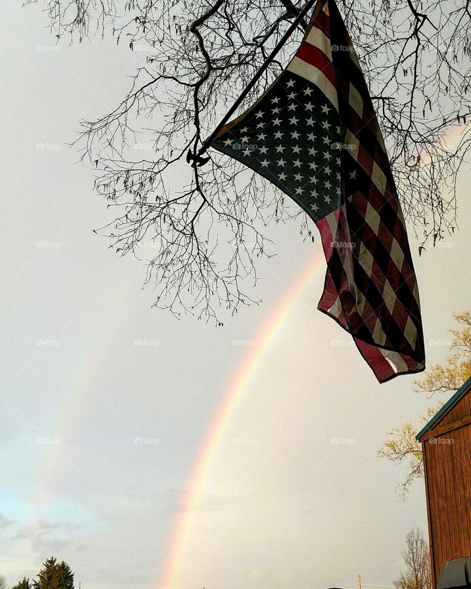 patriotic rainbows