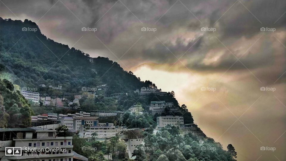 Hills behind the residents area