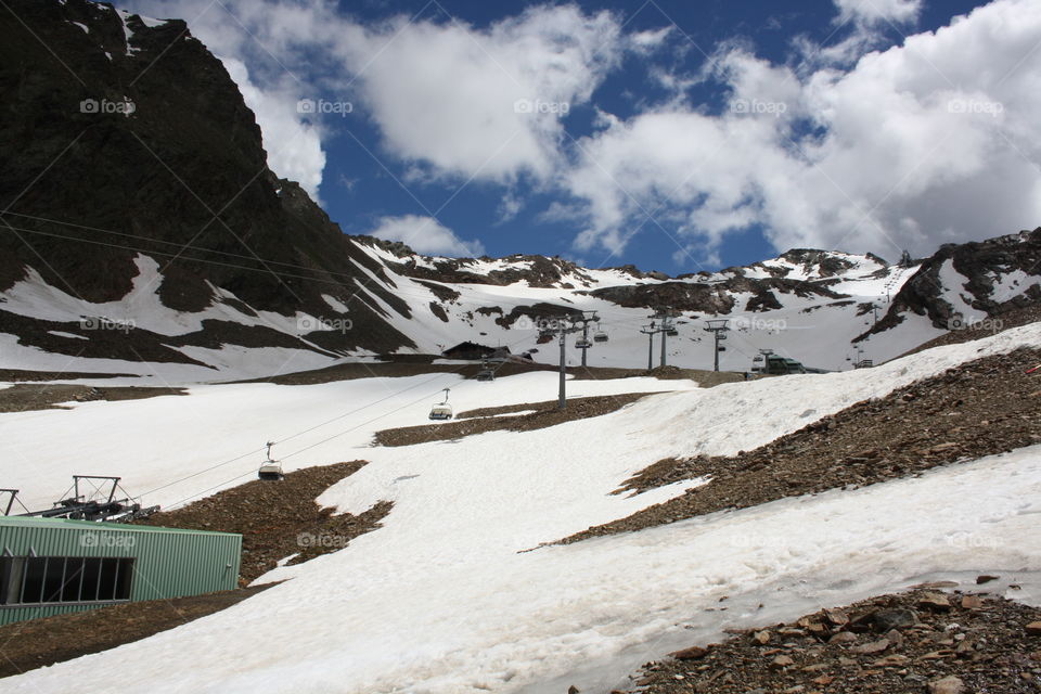 Winter mountain landscapes