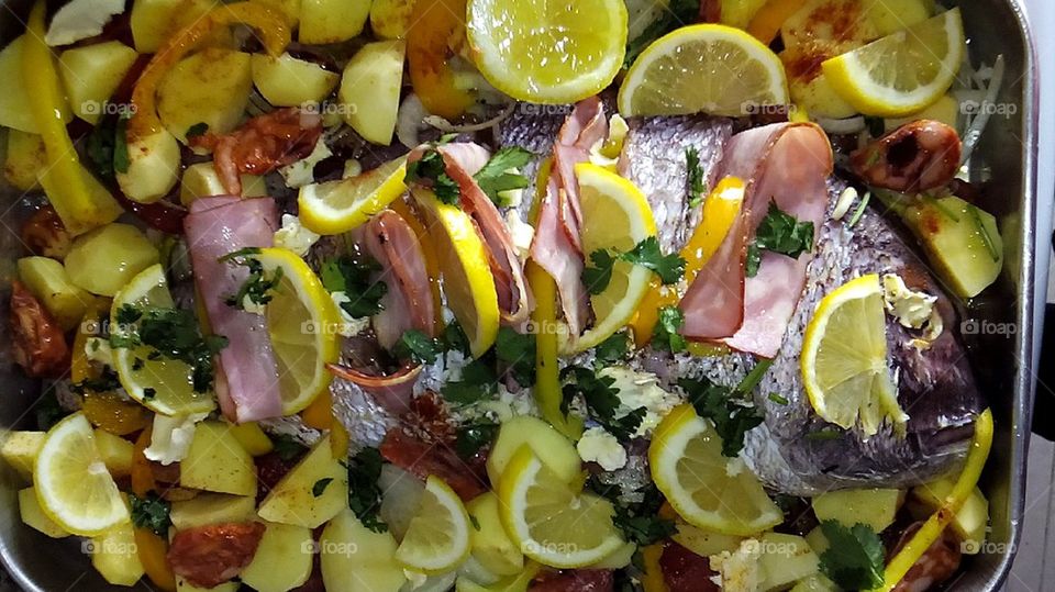 Pargo to bake in the oven