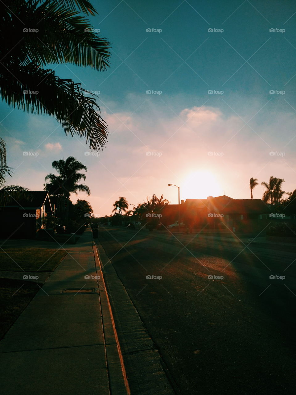 Sunset in California