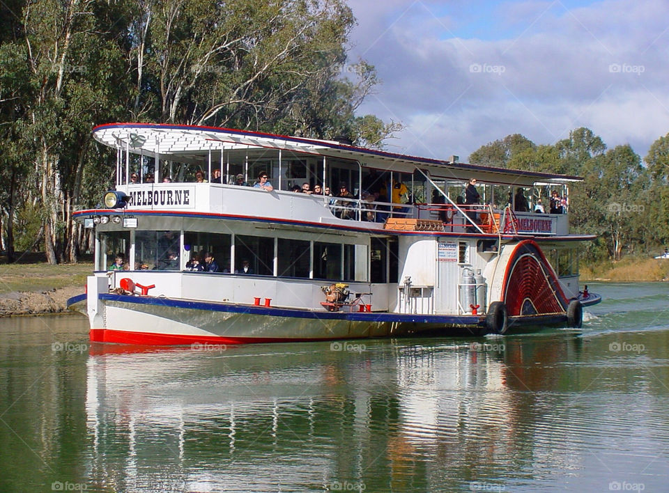 water river boat tourists by kshapley