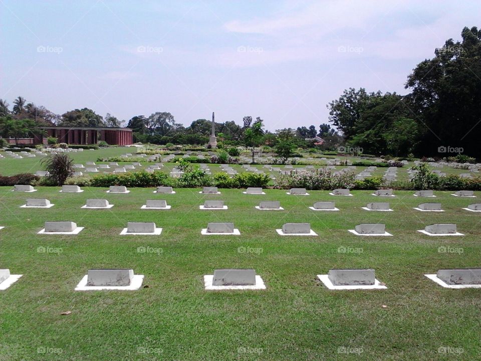 The soldier cemetery who has fallen during world war 2 . Great soldier always be on our heart.