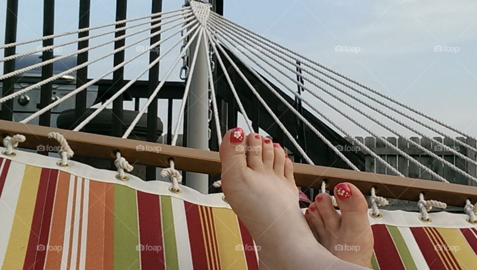 relax. enjoying a hammock