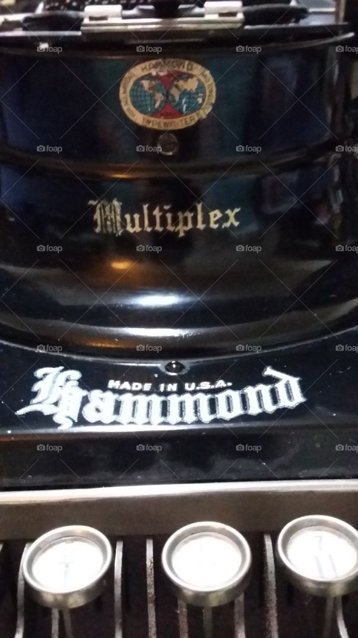 Hammond Typewriter Badge