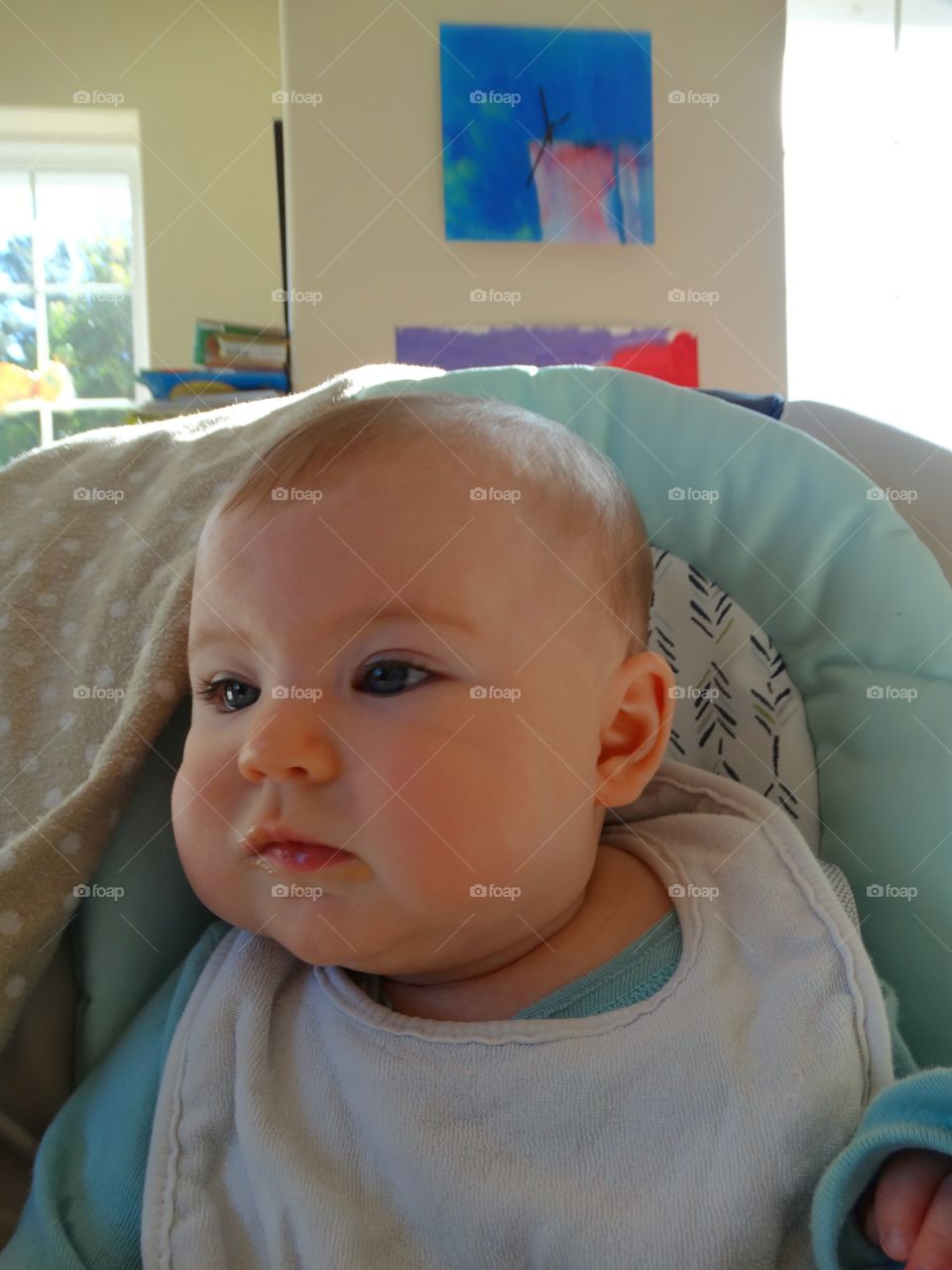 Baby In A Highchair