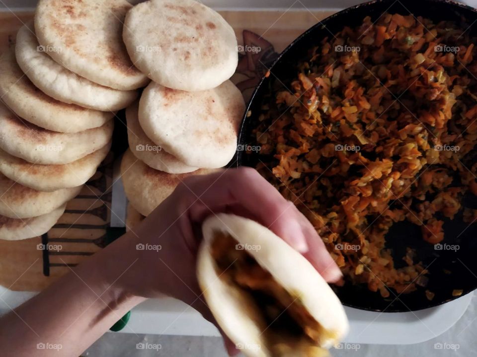 Moroccan bread served in Ramadan month.