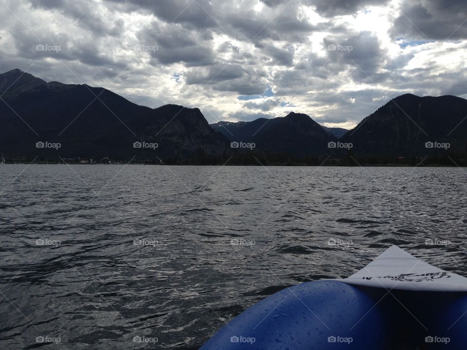 kayaking on Lake Dillon in Colorado