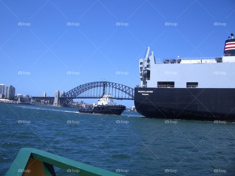 View from the bow of Sydney's Ferry