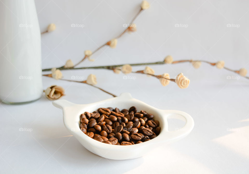 Coffee
coffee beans soaked in natural sunlight.