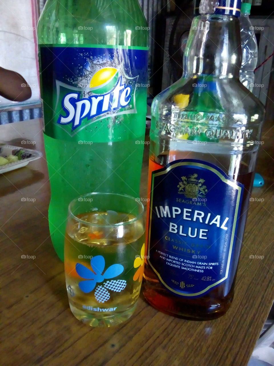 IMPERIAL BLUE With Sprite.