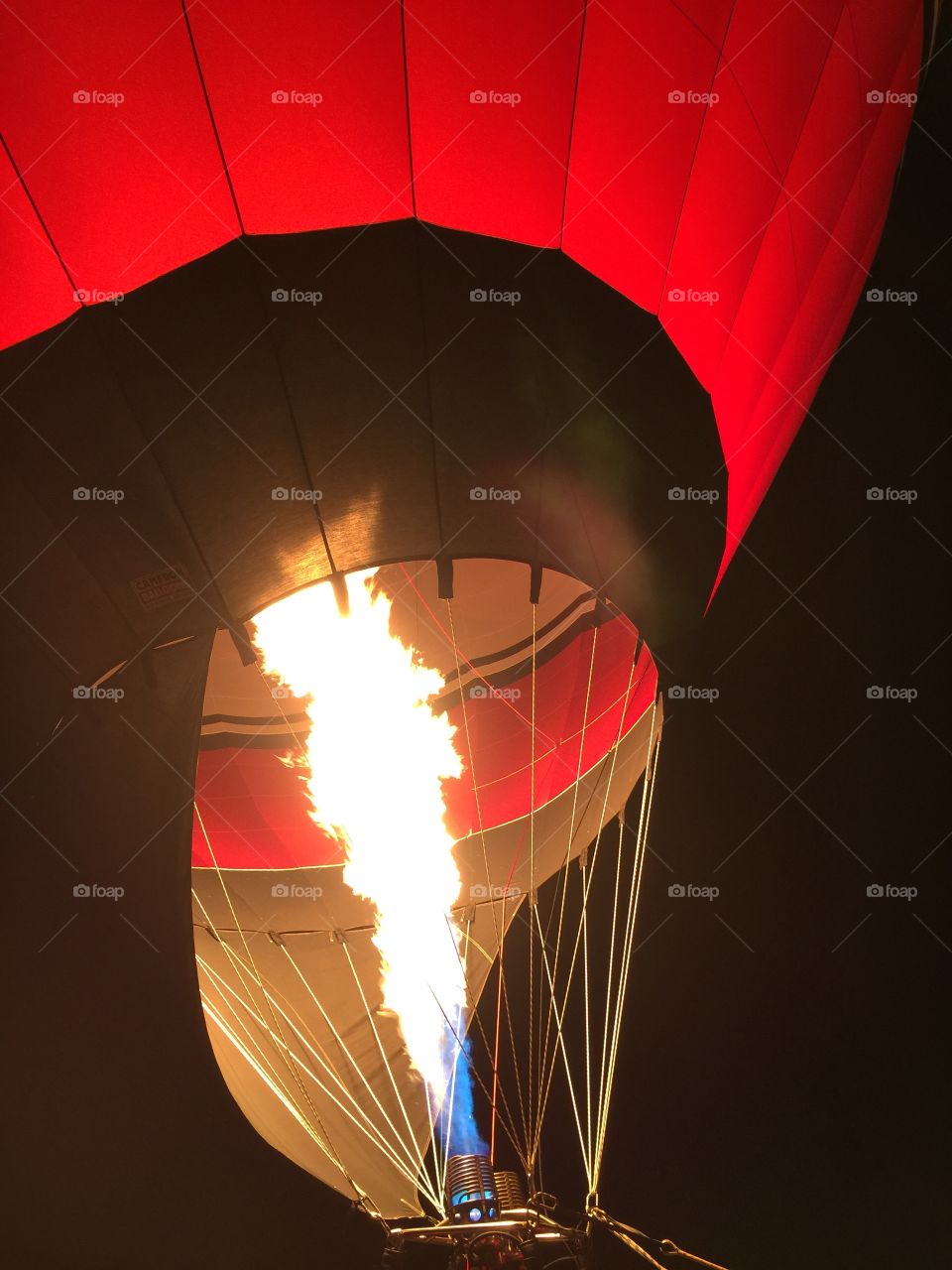 Hot Air Balloon Fired Up