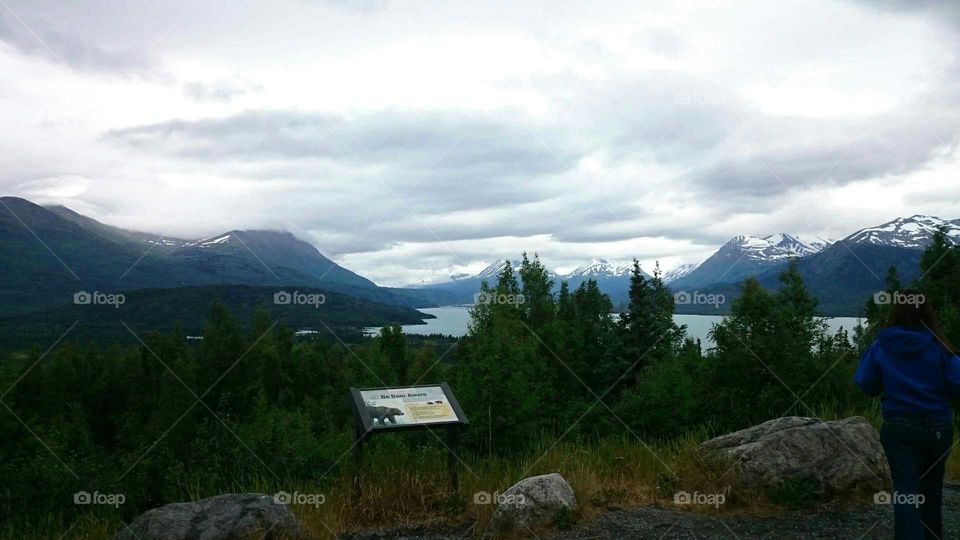 North Skilak Lake Overlook, Alaska.