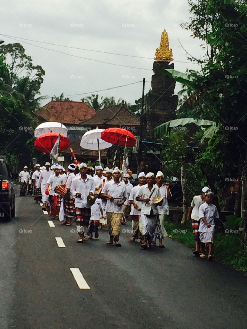 Full moon ceremony, Bali  