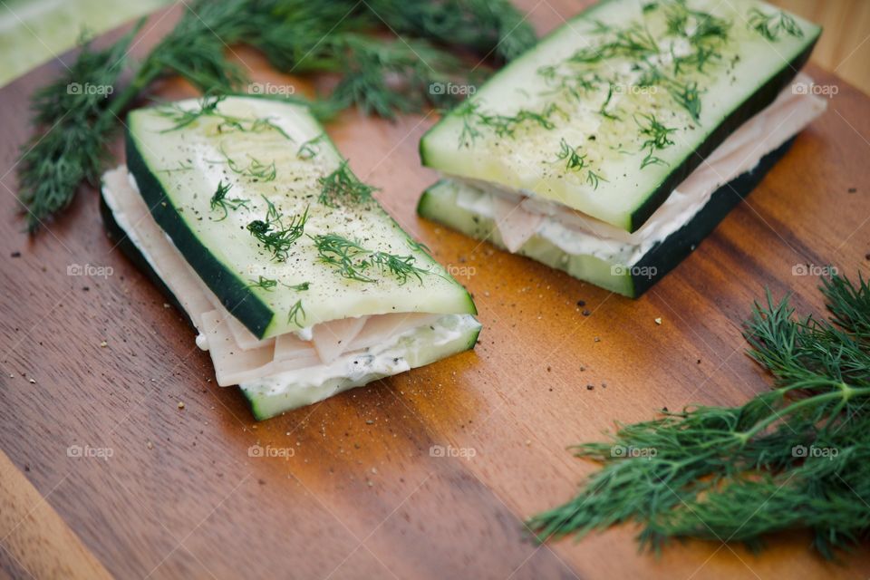 Cucumber Turkey Sandwich 