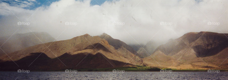 Coast of Maui from an old panoramic film