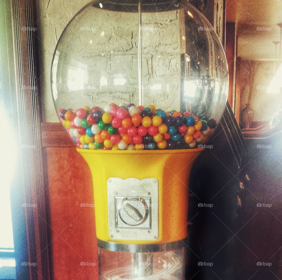 Treats. Old Fashioned Bubble Gum Machine