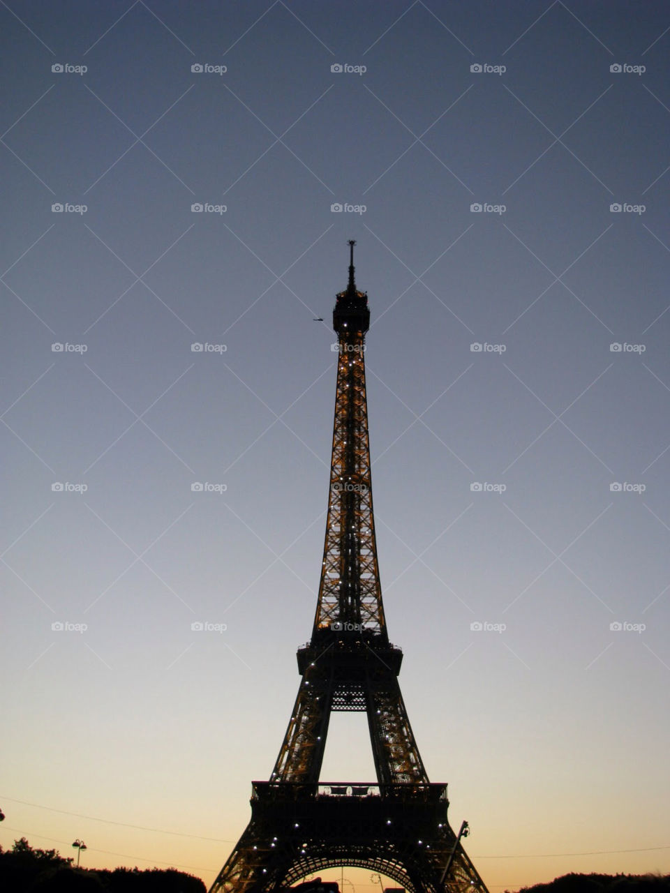 Sunset at the Eiffel Tower