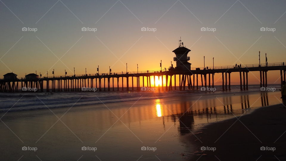 Huntington Beach Pier Sunset