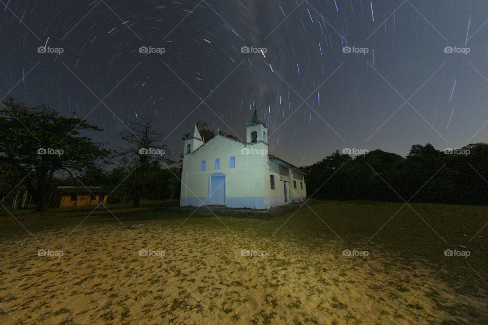 Night photography - starry night.