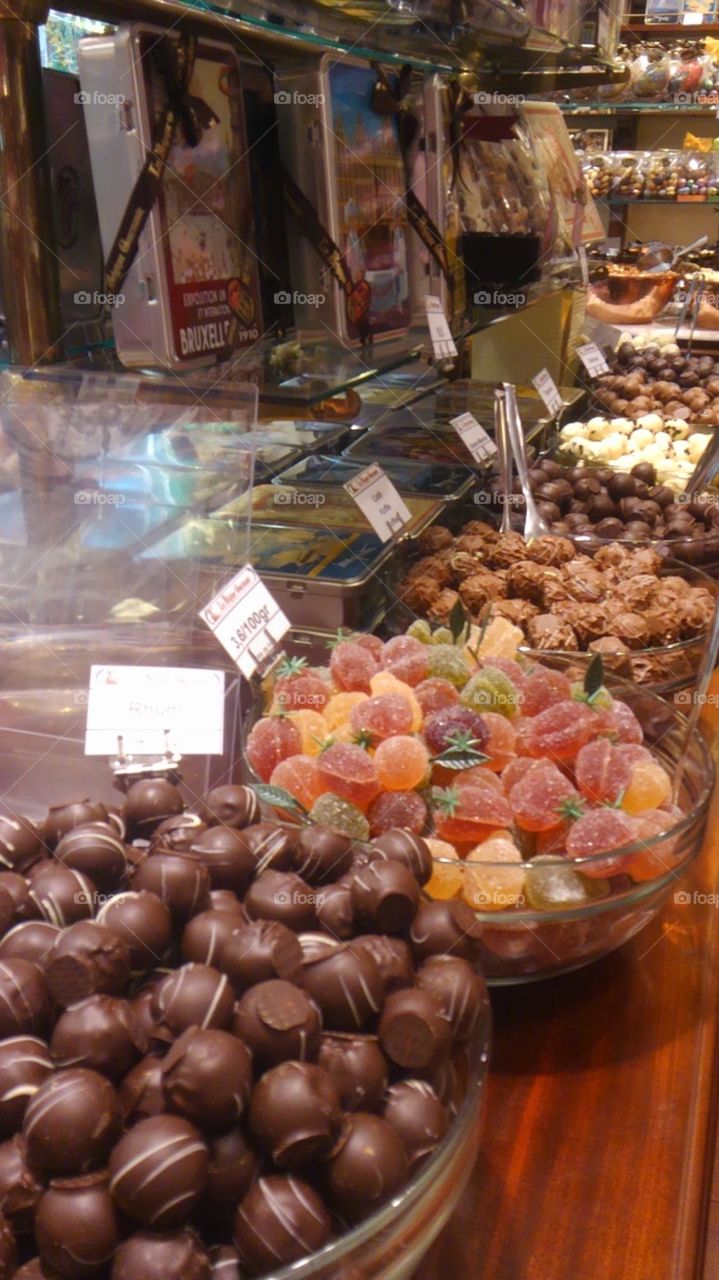 Chocolate Candy Chocolate. Belgium