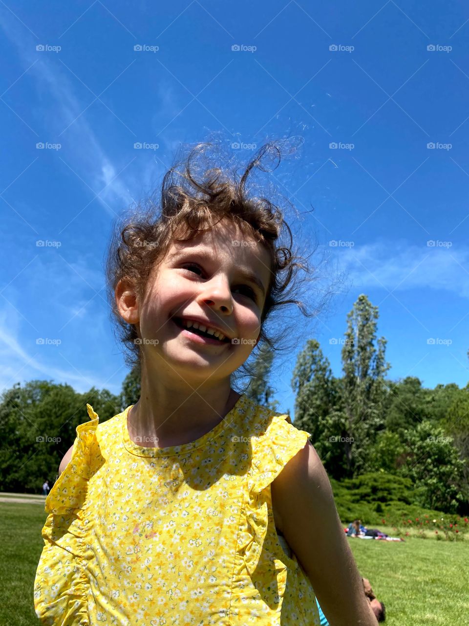 Summer, wind a little girl’s smile