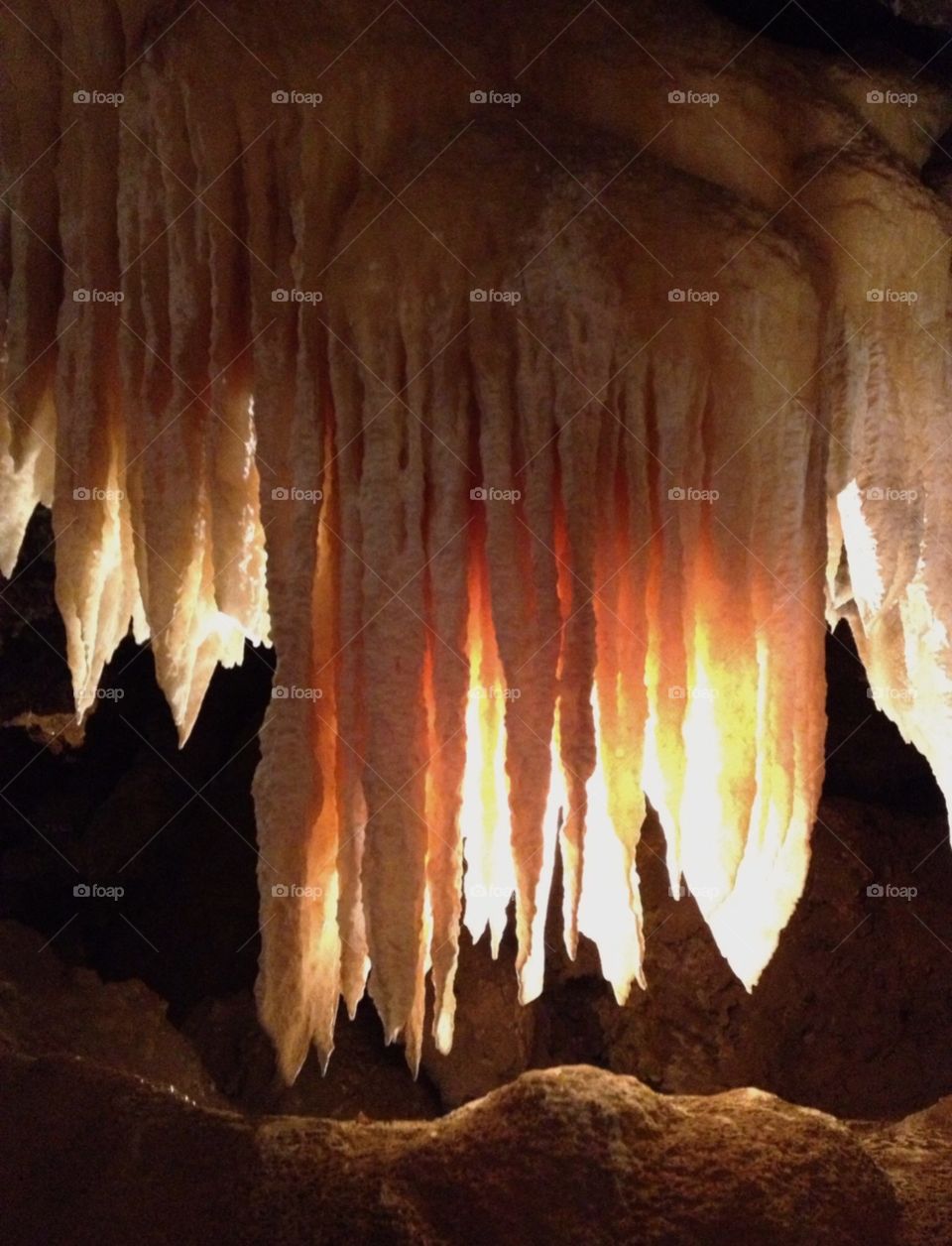 Inside cavern