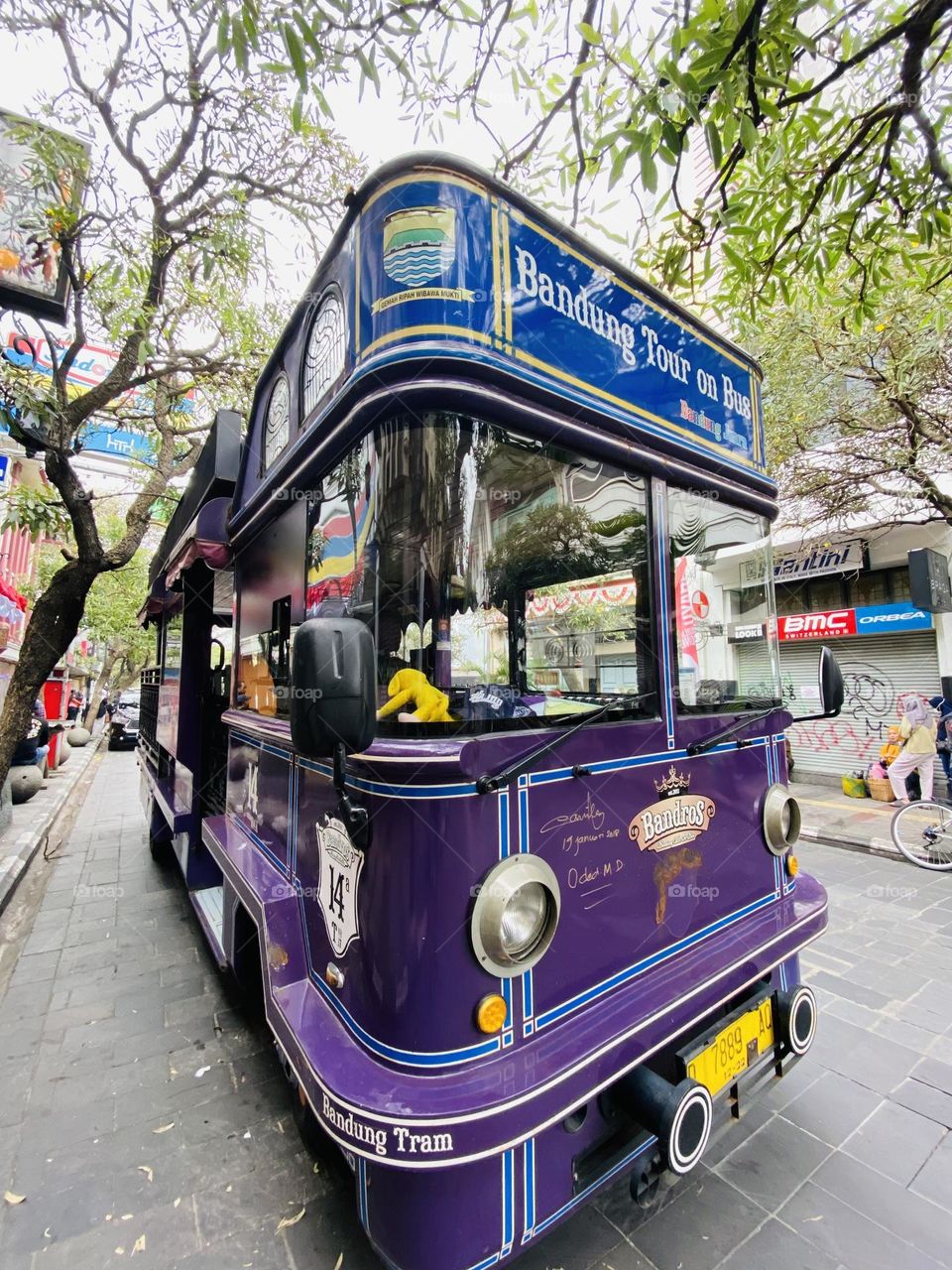 Bandung tour on bus