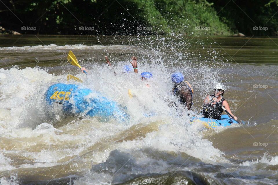 Splash, Recreation, Water, Kayak, Rapids