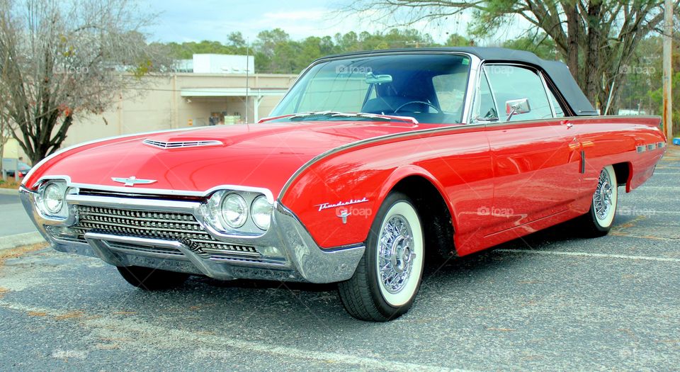 Red Vintage Thunderbird