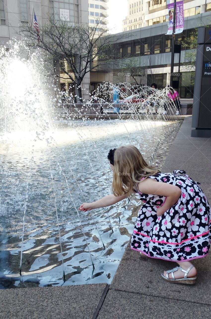 Playing in the Fountain