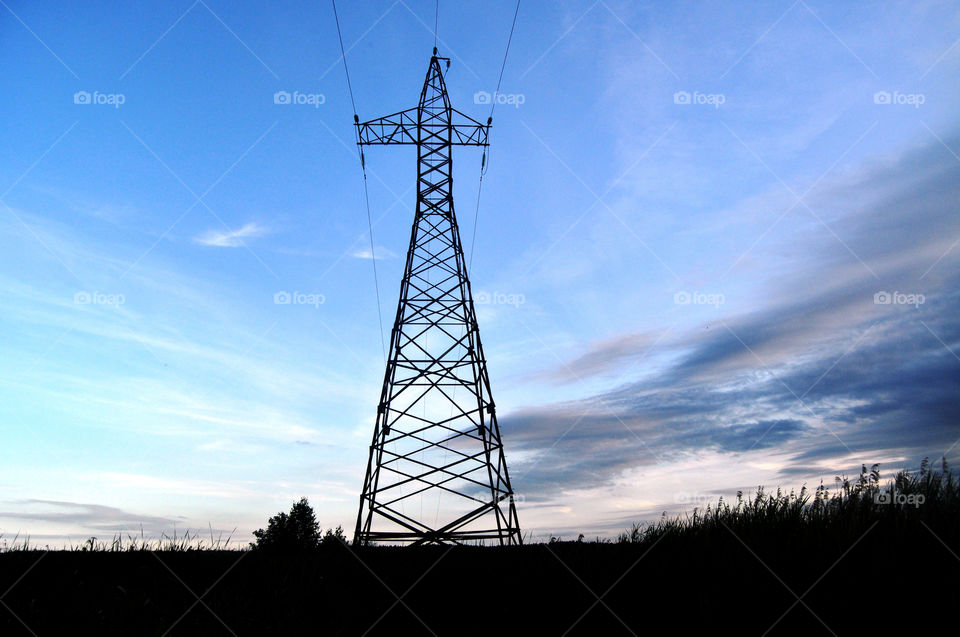 Sky, No Person, Electricity, Voltage, Power