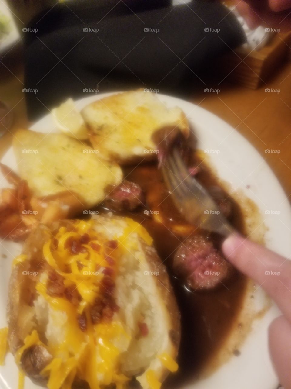 Steak and mashed potatoes