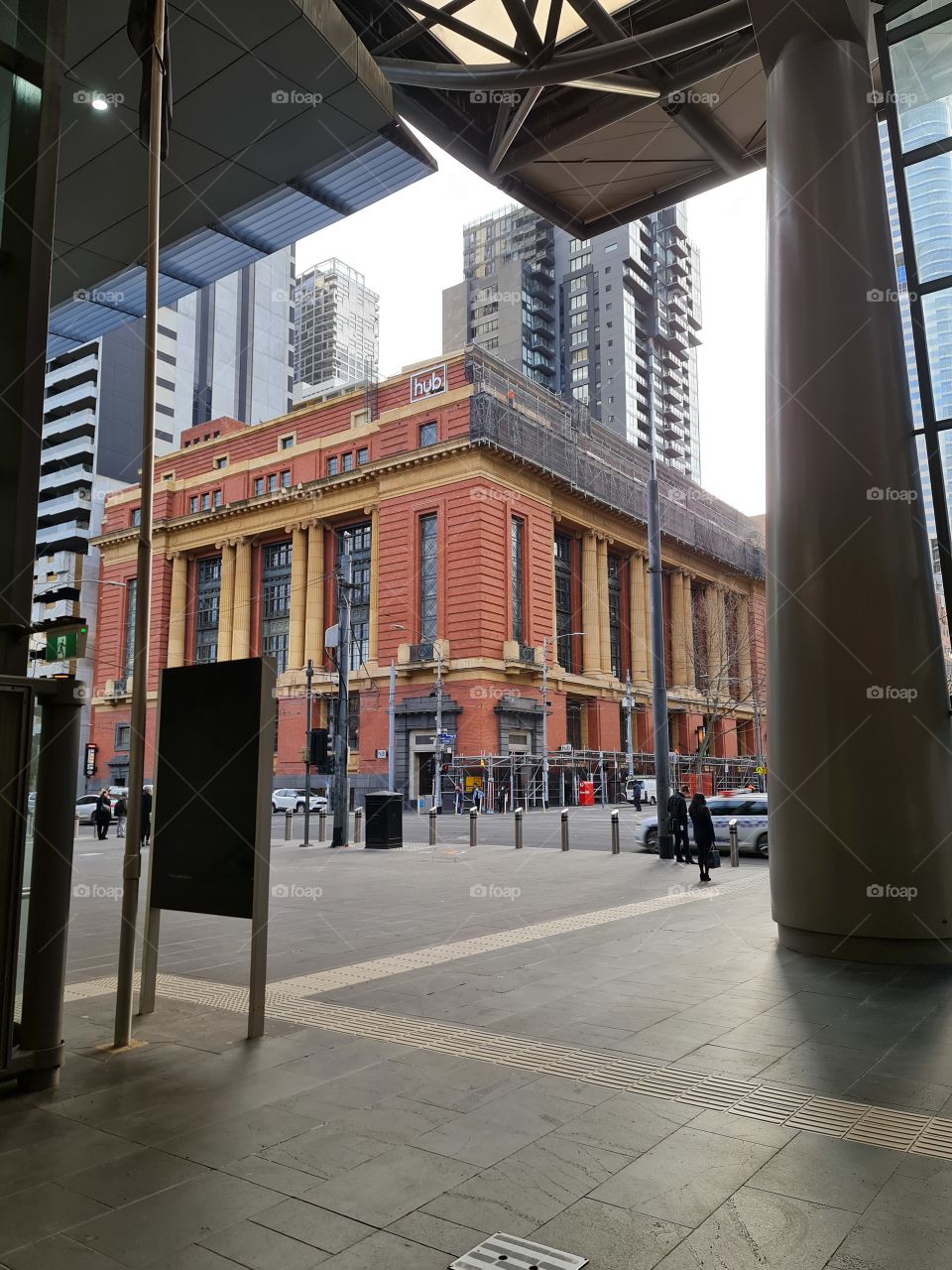 Melbourne building in the city