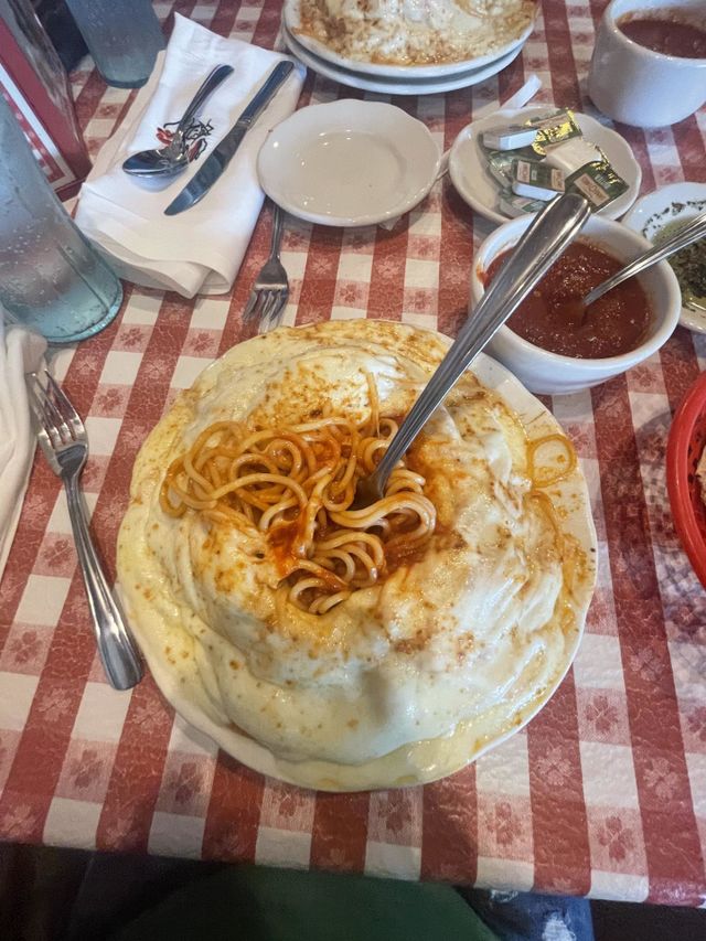 A Buffalo, NY favorite- Spaghetti Parm from Chef’s Restaurant 
