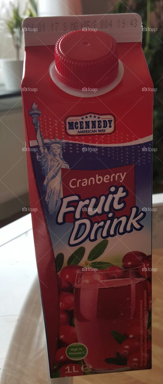 cranberry fruit drink