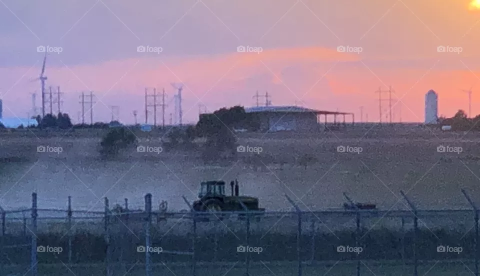 Lubbock Texas sunset 